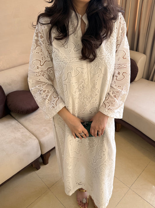 Cutwork kaftan
