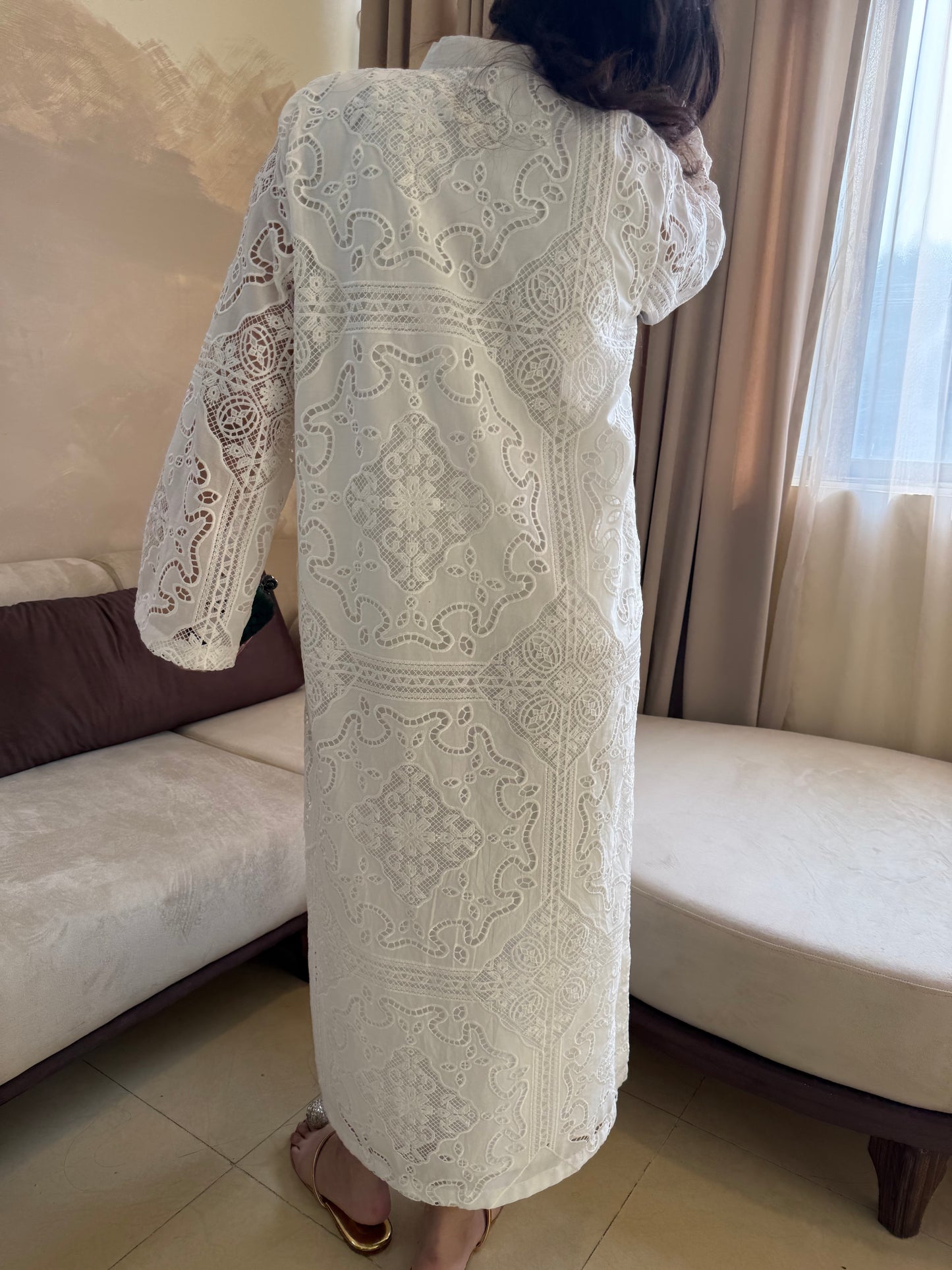 Cutwork kaftan