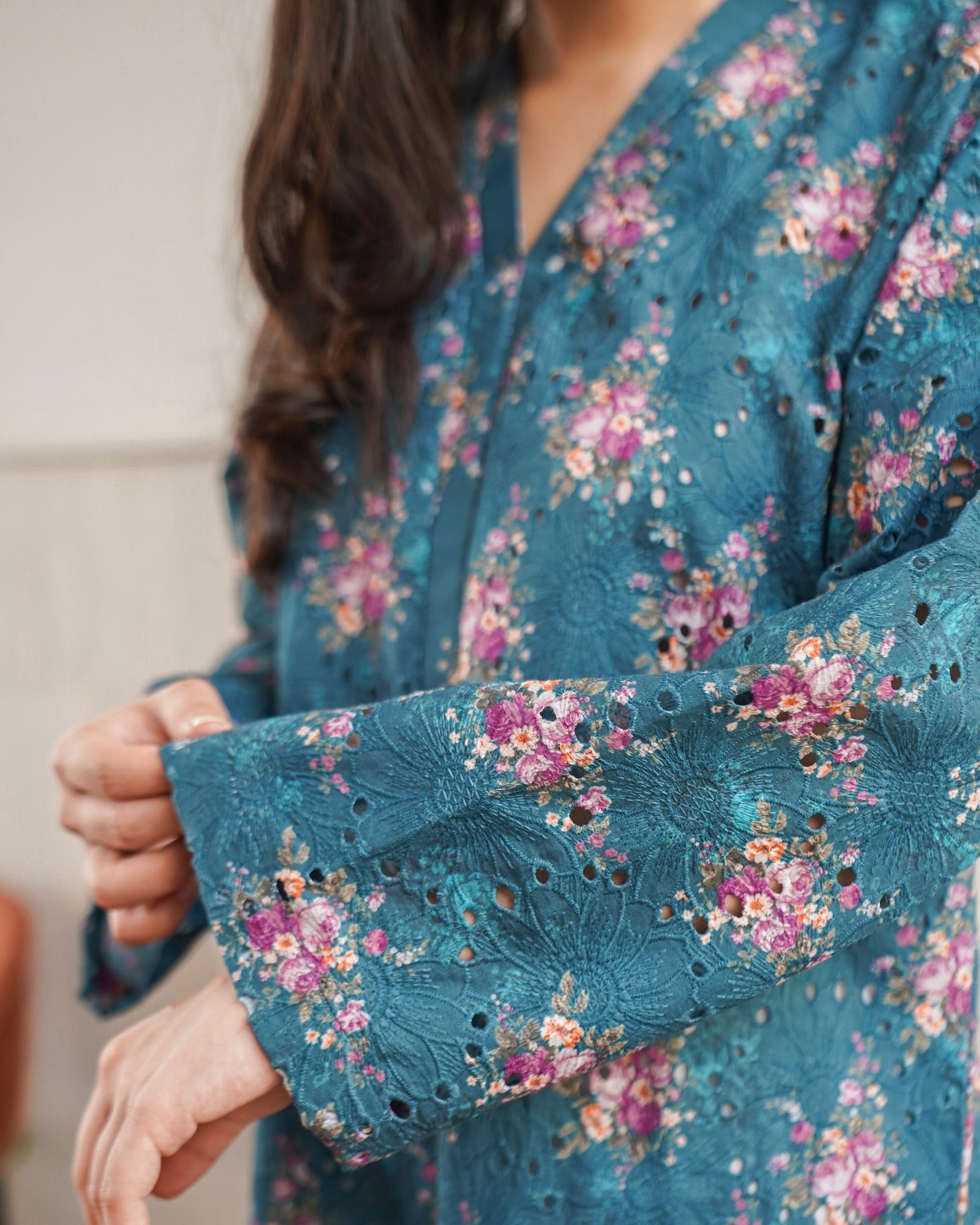 Blue Chicken Kurta with Trouser