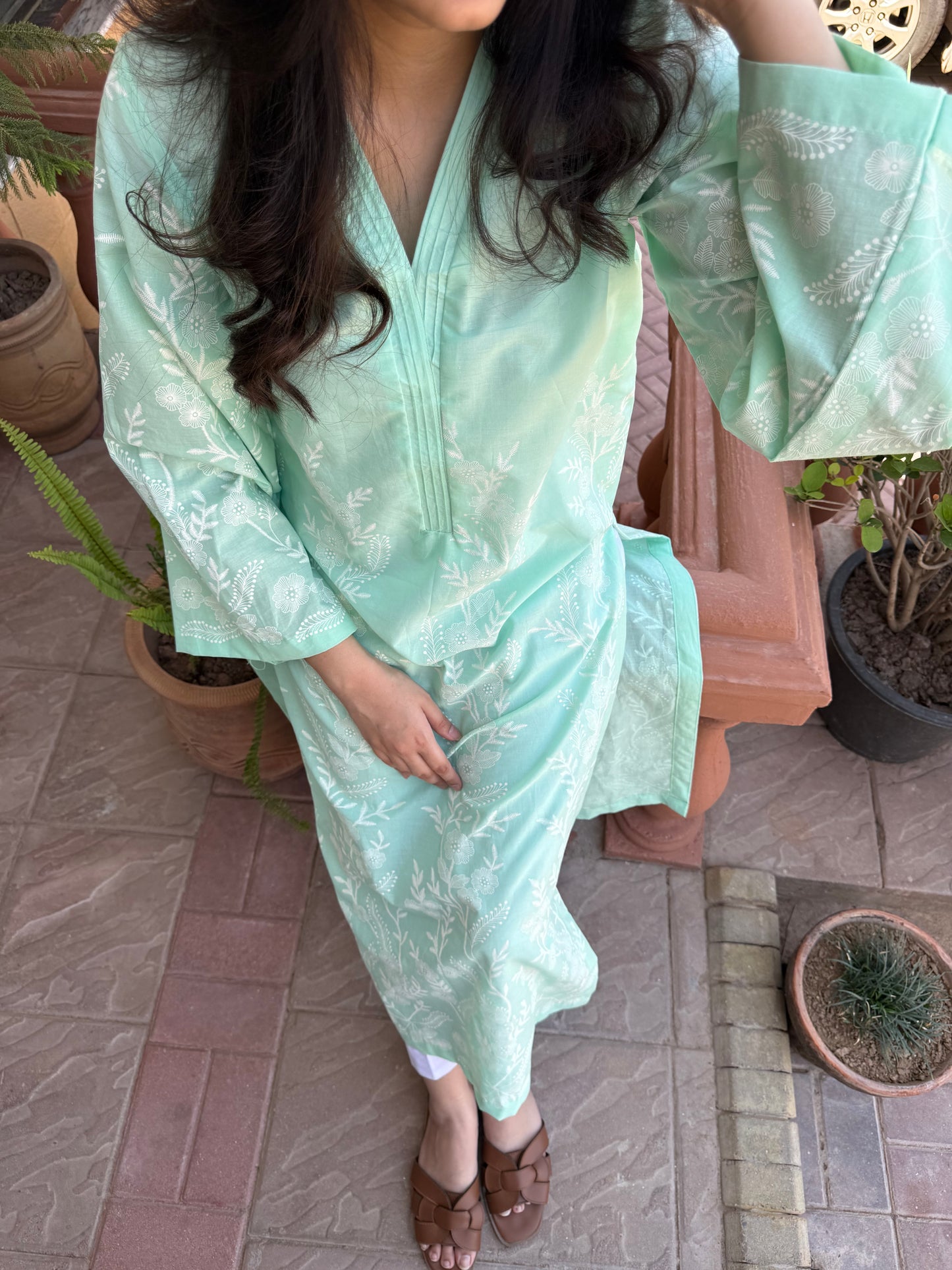 Sea Green kurta