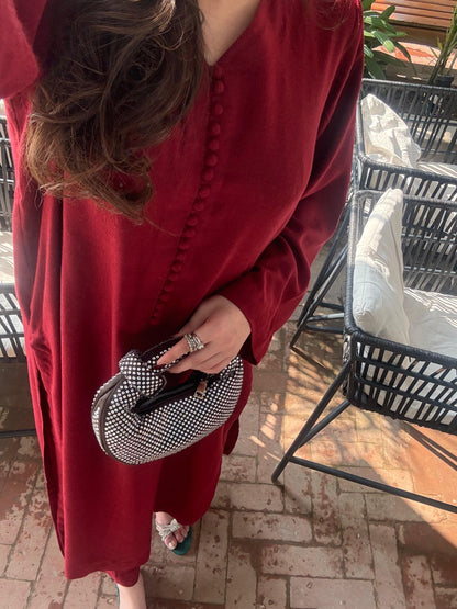 Maroon kaftan