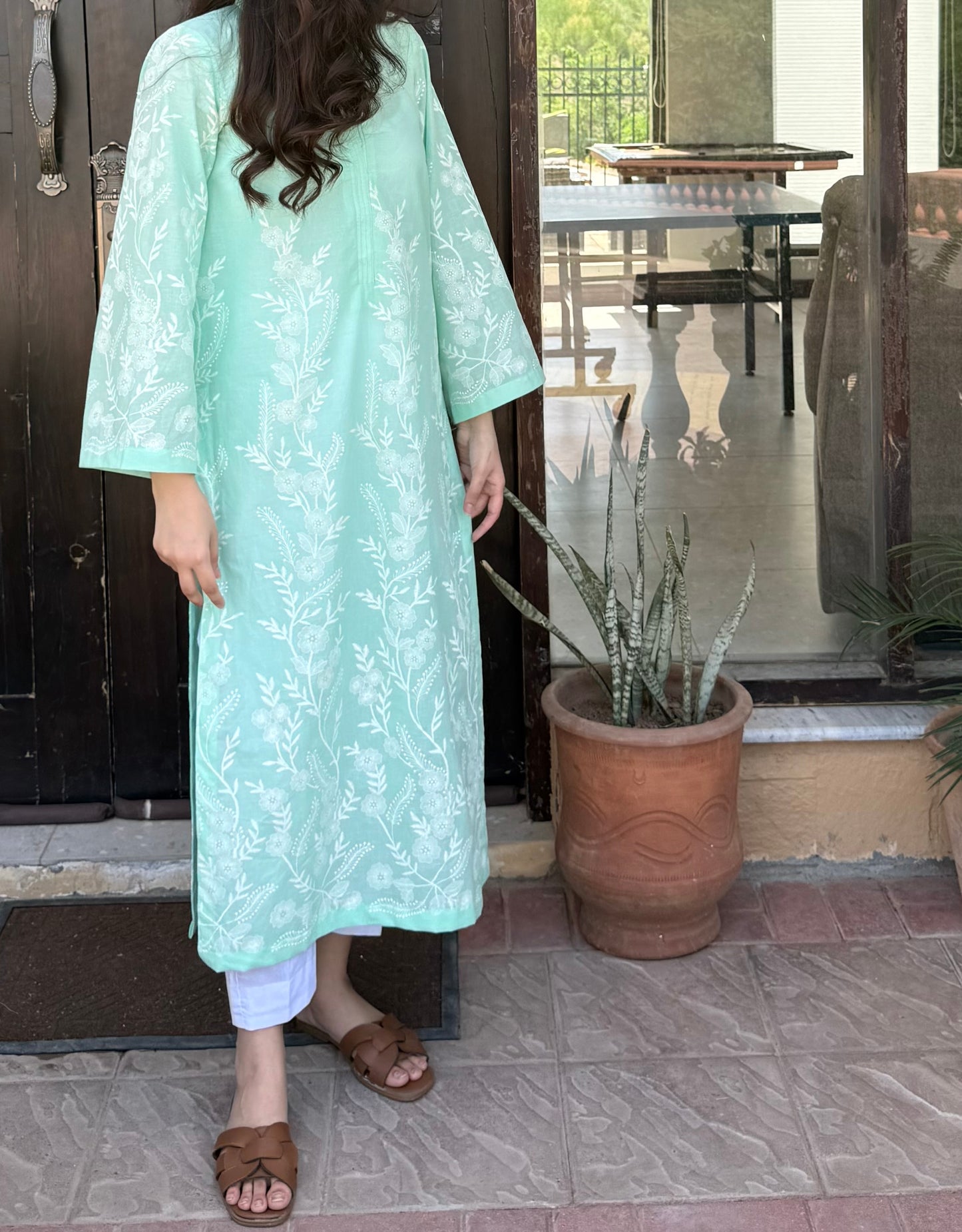 Sea Green kurta