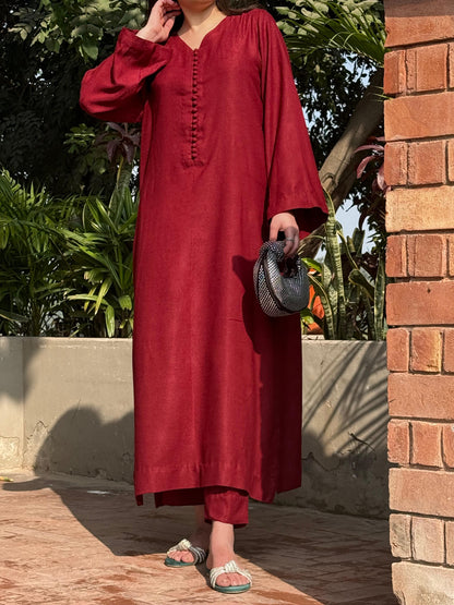 Maroon kaftan