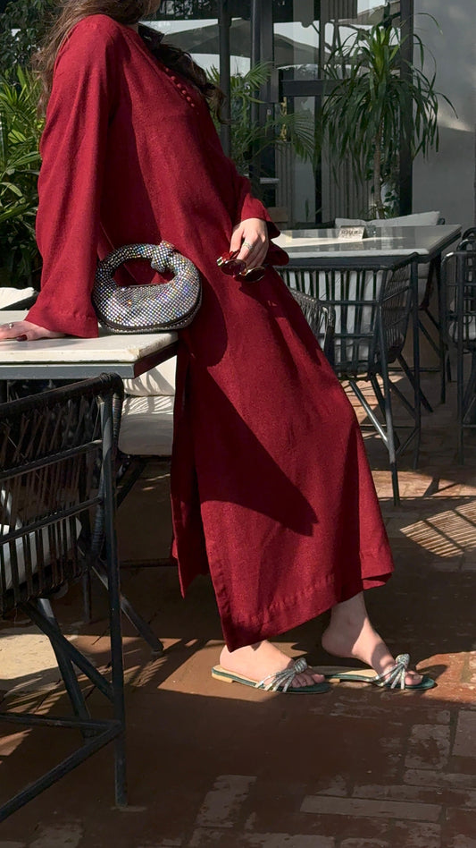 Maroon kaftan