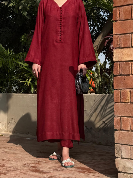 Maroon kaftan